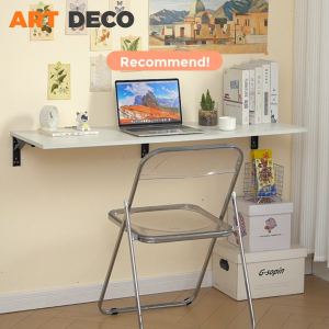 Foldable Wall Table Laptop Table Foldable Table with Bracket Meja lipat dinding Computer Study Table Folding Table meja dinding Bedside Table