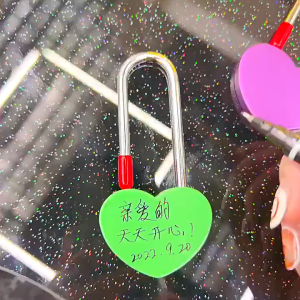 Valentine Wedding Anniversary Keepsake Heart Padlock Gift Metal Antique Love Lock With Key