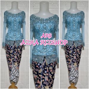 set kebaya pesta maroon kebaya modern + longtorso dan rok lilit