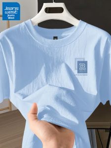 Jeanswest | Ice Blue Short Sleeve Cotton T-Shirt