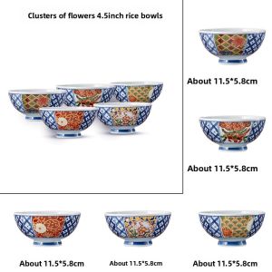 Mino Yaki | Handmade Creative Japanese Imperial Style Irregular Octagonal Bowl Set