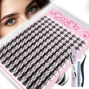 UCoolMe Lashes Fairy Manga Lash Cluster 140 ชิ้นยาวนานกันน้ํา DIY เริ่มต้นที่เป็นมิตรธรรมชาติอะนิเมะ Eyelashes Extension
