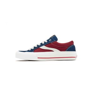 Low-Top OddCIRKUS Astley pro Skate Shoes in Red And Blue Street Style with Faux Suede Supportive And Shock Absorbing for Women