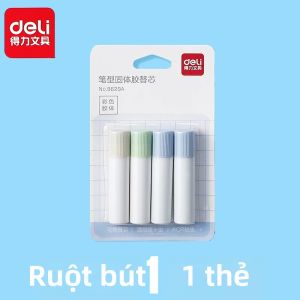 Deli Refillable Solid Glue Stick Nhanh Khô Chất Kết Dính Mạnh Không Độc Hại Có Thể Giặt Được Văn Phòng Trường Học Đồ Dùng Văn Phòng Phẩm Phong Cách Bút
