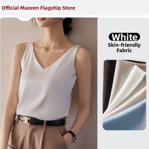 MiiOW | Icy Silk Summer Lightweight V-Neck Fashionable Elegant French Style Vest
