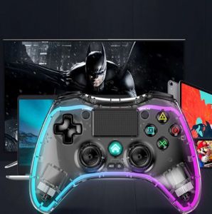 BSP P05 Wireless Controller support Six-Axis Gyroscope & RGB Lighting Transparent For PS3 PS4 Android/IOS Switch & PC