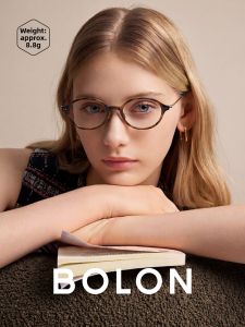 BOLON | Women's Retro Oval Black Prescription Optical Frames