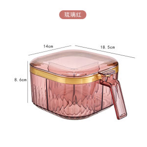 Hộp Đựng Gia Vị Nhà Bếp Sang Trọng Nhiều Ngăn Một Mảnh Đựng Muối Và Gia Vị Hộp Đựng Gia Vị Acrylic Có Nắp Dùng Tại Nhà