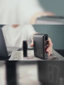 Pisen TSD319 10000 mAh GaN Powerbank Set USB C Portable Charger GaN Pro 87 Watts Wall Charger Fast Charger for Travel Compatible with Apple iPhone iPad Macbook Android