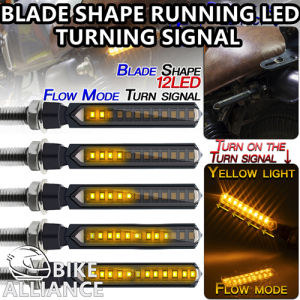 BLADE SHAPE 12 RUNNING LED TURNING SIGNAL LIGHT UNIVERSAL Y15ZR Y15 Y125Z RS150