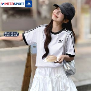 adidas | Áo Thun Cotton Phong Cách Hoa Kỳ Retro Form Rộng
