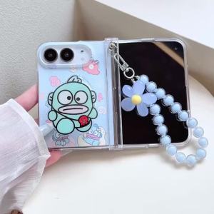 Sanrio | Ốp Điện Thoại Di Động Hình Cá Xấu Xí Hoạt Hình HanTon Dành Cho iPhone Duo Kèm Dây Đeo Chống Sốc Chống Xước Chống Nước Chất Liệu Nhựa