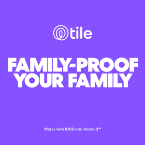 Tile by Life360 Starter Pack Bluetooth Tracker (Slim+Mate). Both iOS and Android Compatible