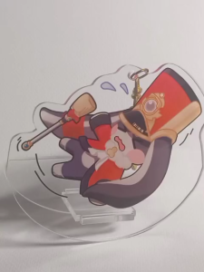 PomPom Acrylic Keychain Standee Star Rail Puffanne Anime Cute Gacha game