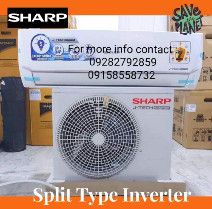 SHARP 2.0HP Split Type Inverter Airconditioner | Lazada PH