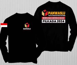 KAOS PANWASLU LENGAN PANJANG KAOS PILKADA SERENTAK 2024