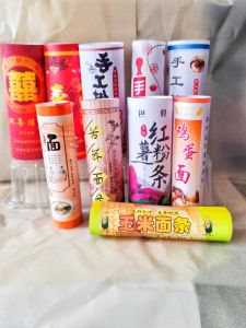 Handmade Vegetable Noodles Corn Noodles Buckwheat Noodles Sweet Potato Powder Longevity Noodles Celebration Packaging Paper