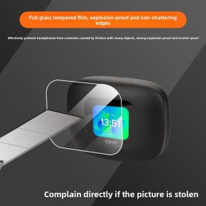 Cleer ARC 5 Tempered Glass Screen Protector Silicone Soft Case Bluetooth Earphone Protective Cover Anti-Scratch Open Design