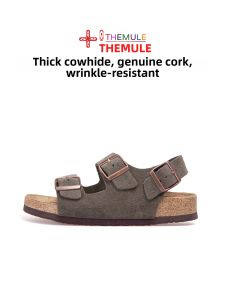 THEMULE | Summer Soft Cork Leather Sandals