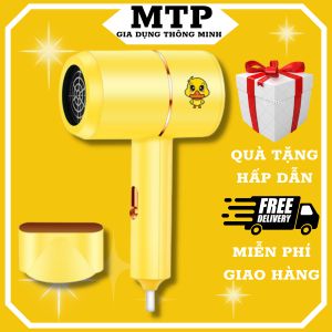 Máy sấy tóc 2 chiều nóng lạnh hình chú vịt siêu cute tặng kèm đầu tạo kiểu Máy sấy tóc mini cầm tay Máy sấy tóc mini giá rẻ