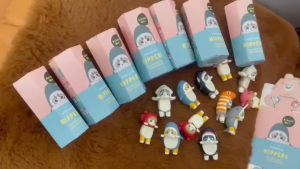 Unsealed Kawaii Collection Interactive Mobile Phone Back Ornament Mofusand Hipers 1pc/Box Mini Figure