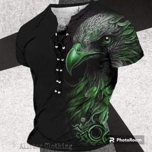 Allstar - Kaos Lengan Pendek V Neck Tali Print Burung Distro / Kaos V Neck Tali Printing / Kaos V Neck Tali Pria / Kaos V Neck / Kaos Pria / Kaos Viral Distro / Kaos Terbaru / Kaos Model Tali Printing / Kaos Tali Dada / Kaos Pria Tren Terbaru / Kaos Viral