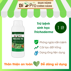 Vi sinh phòng trừ nấm bệnh sinh học nấm đối kháng Trichoderma 1lít BIO TRICHO FG cải tạo đất trồng cây ủ phân hữu cơ