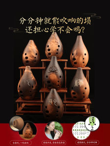 Tadpole Ancient Nine-Hole Mouth Organ Beginner Self-Learning Entry-Level Professional Performance Ethnic Wind Instrument