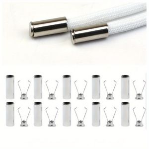 10pcs Heavy Duty Cord Locks Adjustable Metal Clips Secure Fastening for Shoelaces Bags Hoodies DIY Crafts Organizing Cables