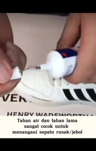 Lem Perekat Sepatu Baihere Hanjiao 60 ml Super Kuat / Cairan Penambal Sol Sepatu Sendal Heels Original