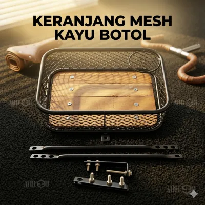 KERANJANG MESH KAYU BOTOL untuk MTB FIXIE COMMUTER BIKE SEPEDA LIPAT UNIVERSAL Outdoor dengan Desain Praktis dan Kuat