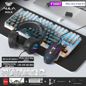 AULA | Bàn Phím Cơ Gaming Có Dây Khắc Cạnh