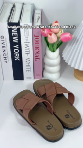 STOMPION Korean Sandals For Women Square Toe Flat Slippers For Women Casual Wear Girl Comfort