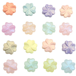 Hạt Charm Hoa Nhựa Acrylic 30 Cái/túi 15Mm Cho Vòng Cổ Vòng Tay Bông Tai Hạt Làm Trang Sức Tự Làm