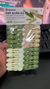 Set 20 chiếc kẹp nhựa kẹp củ lạc rẻ bền đẹp kẹp quần áo Việt Nhật 2835 - Việt Nhật Plastic