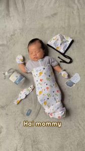 Malilkids Gift Bayi Newborn Set Bedong Bayi Lil Treasure Newborn Set 5in1