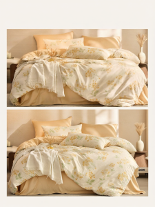 Thick Cotton Flannel Warmth Bedding 4-Piece Set
