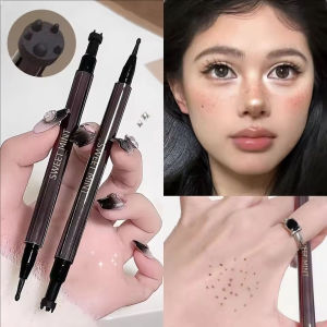 Không thấm nước tàn nhang tem bút lâu dài giả tàn nhang trang điểm Dot tại chỗ bút hai kết thúc tàn nhang bút