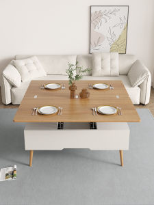 Foldable Coffee Table Dual-Use Small Apartment Nordic Simple Modern Multi-Functional Living Room Furniture For Home 2023 New Arrival