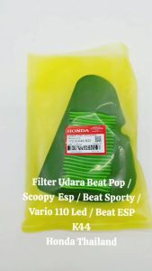 Filter Udara Beat Pop / Scoopy Esp / Beat Sporty / Vario 110 Led / Beat Esp K44 Honda Thailand TH227