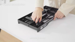 Adjustable Mobile CPU Stand Under Desk Computer Tower Stand with Caster Wheels CPU Tower Holder Fits Most PC