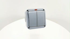 IP66 2Way Wall Switch 1/2 Gang Outdoor Waterproof Dustproof Doorbell Push Button Switch for Home