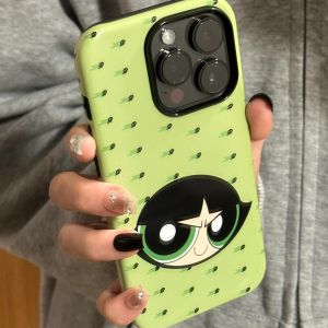 Cute The Powerpuff Girls Original Cool 15Promax Huawei Mate60pro Classy Ins Style Phone Case Iphone14pro Glory Men and Women Oppo Film Shell Vivo Xiaomi 14