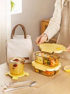 MODERN SWEETHOME | Microwave Safe Bento Box Divided Compartment