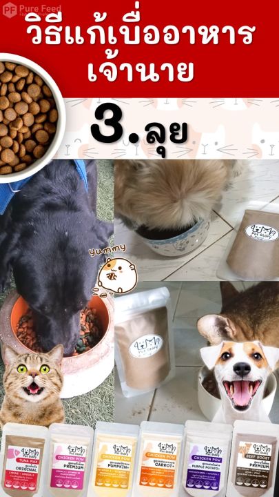 Pet Story ผงโปรตีนโรยอาหารสำหรับแมวและสุนัข