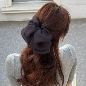 Simple Multi-layered Bow Hair Clip Korean Fashion Mesh Hair Clamp Hair Accessories for Women‘s