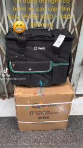 Túi đựng đồ nghề có bánh xe cao cấp 19in Sata 95188 (430 × 240 × 380mm)