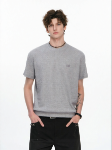 FORNINES | Tailored-fit Gray T-shirt Short Sleeve