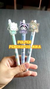 PULPEN PENGHAPUS MIKA SANRIO TINTA HITAM | PEN TINTA HITAM | PEN PENGHAPUS | PEN SANRIO | HELLOKITTY | POCACCO | CINAMORROL | KUROMO | MELODY | KUROMI | KMK