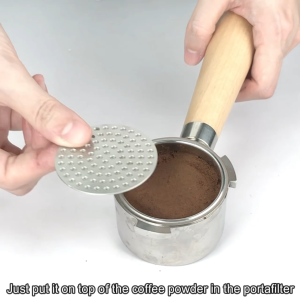 51MM Splash-Proof Double-Layer Filter Discs Coffee Machine Handle Filter 304 Stainless Steel Coffee Portafilter